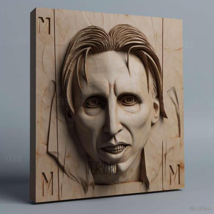 marilyn manson 3 stl model for CNC